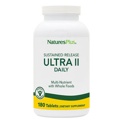 NaturesPlus Ultra II Daily multivitamin bottle with 180 tablets