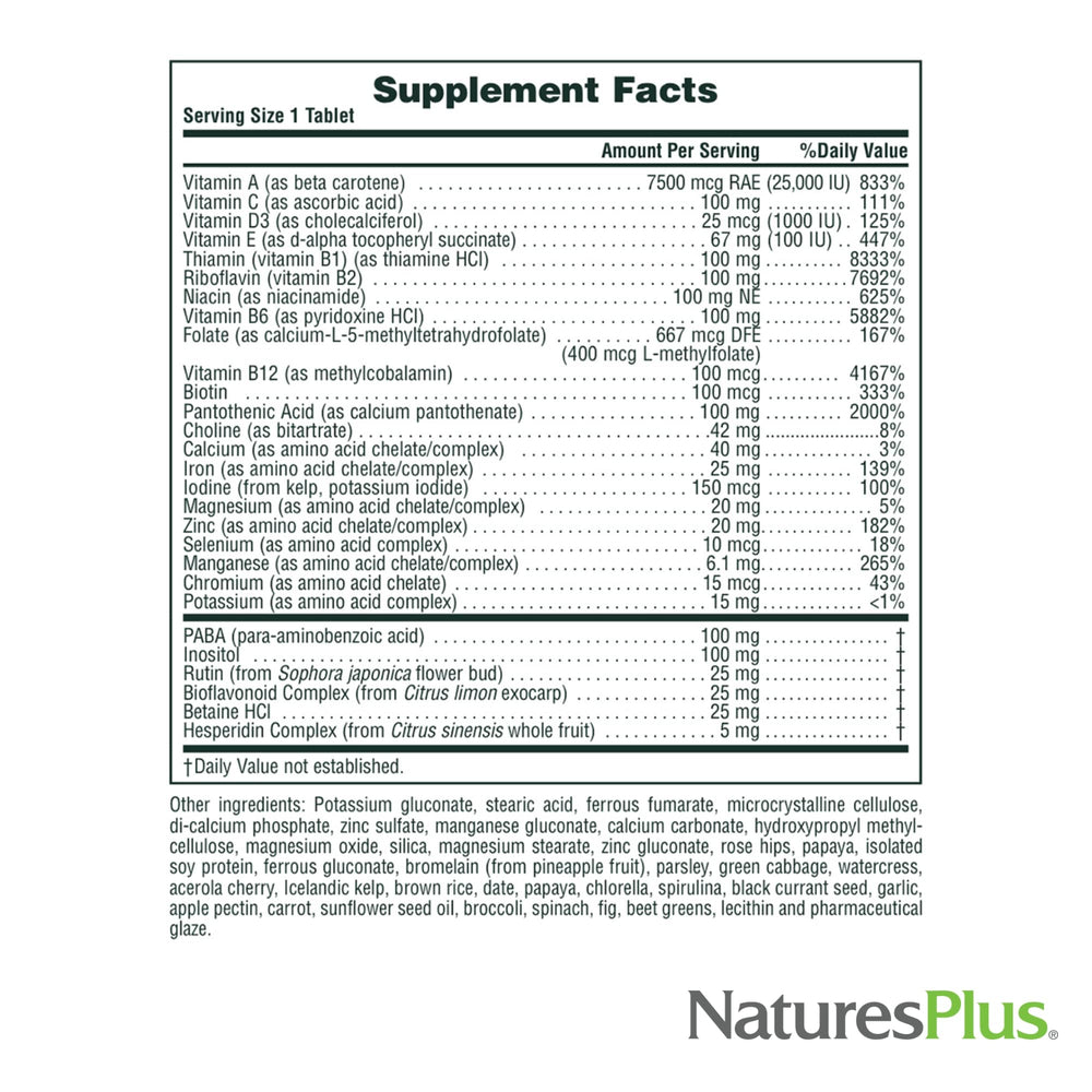 NaturesPlus Ultra II Daily tablet scene showing a single daily dose for simplicity