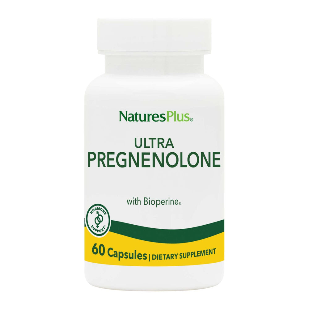 NaturesPlus Ultra Pregnenolone bottle and label - 60 capsules (hero image)