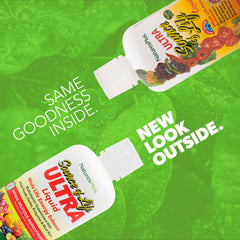 Label showing Mango Pineapple flavor on bottle