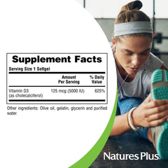 Suggested use and directions for NaturesPlus Vitamin D3