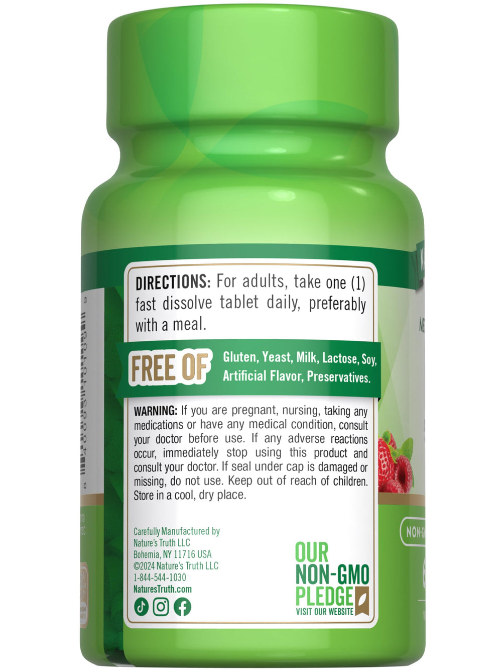 Nature's Truth logo with B12 product shot