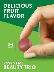 Label highlighting 2500mcg biotin content on Nature's Truth bottle