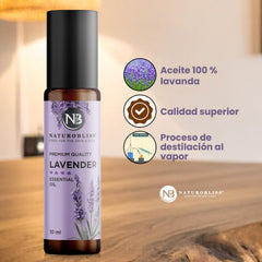 Ingredients label showing Lavender oil and MCT