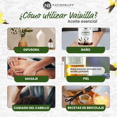Ingredients panel and purity seal for NaturoBliss Vanilla Oil