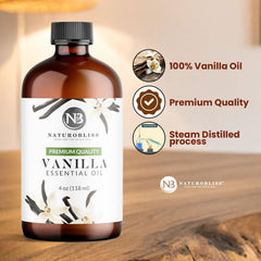 Vanilla essential oil used in skincare blend