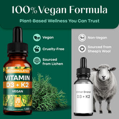 Ingredients: vegan D3 from lichen and MK-7 K2