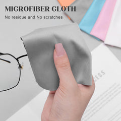 Cloths arranged with glasses and devices to demonstrate use