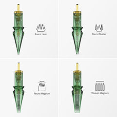 Close-up of Nazzor Elite No.10 needle tips for precision