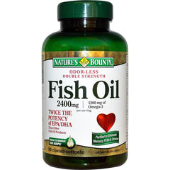 Nb Fish Oil 2400mg Odorless Softgels 90 count bottle