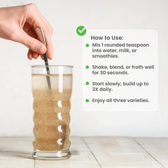 Illustration of digestive health concept with nbpure powder