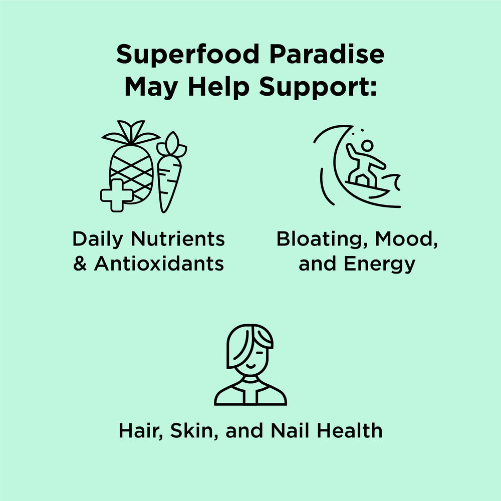 Serving scoop of nbpure Paradise Mango Pineapple powder