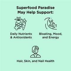 Serving scoop of nbpure Paradise Mango Pineapple powder
