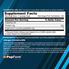 Ingredient list highlighting pure formula without sugar or gluten