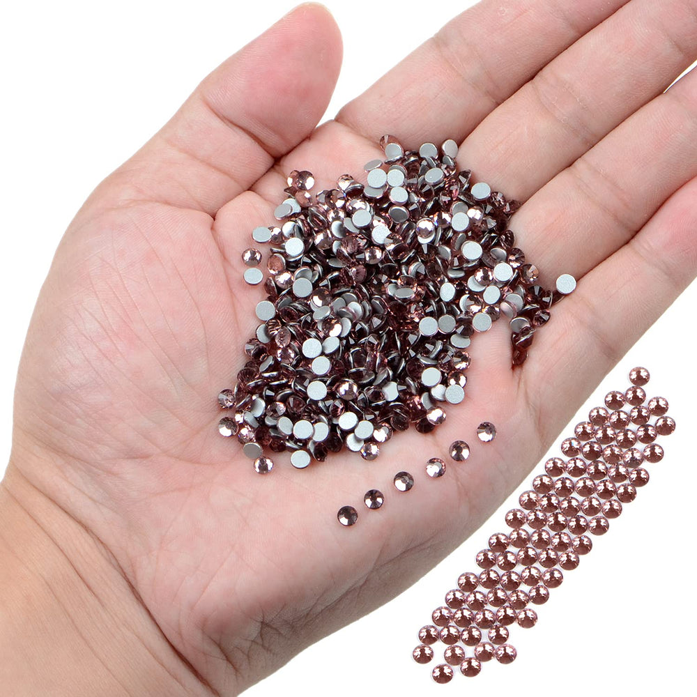 NCB Lt Amethyst 4mm rhinestones add 3D accents to nail art projects