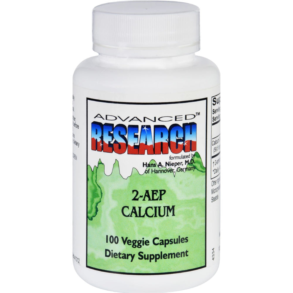 NCI Advanced Research Dr. Hans Nieper Calcium 2-AEP Capsules bottle – front view