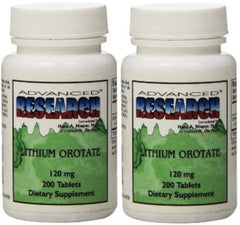 NCI Lithium Orotate Tablets 120 mg, 200 tablets, pack of 2