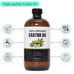 Castor oil neck and eyes pack wrap