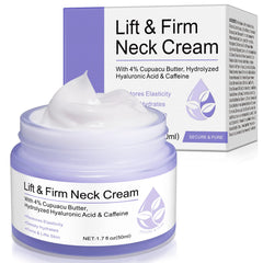 Neck Firming Cream packaging shows premium branding for confident shopping.