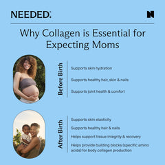 Needed collagen powder pour shows quick mix into drinks for daily support.