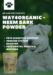 Way4Organic Neem Bark Powder label and packaging
