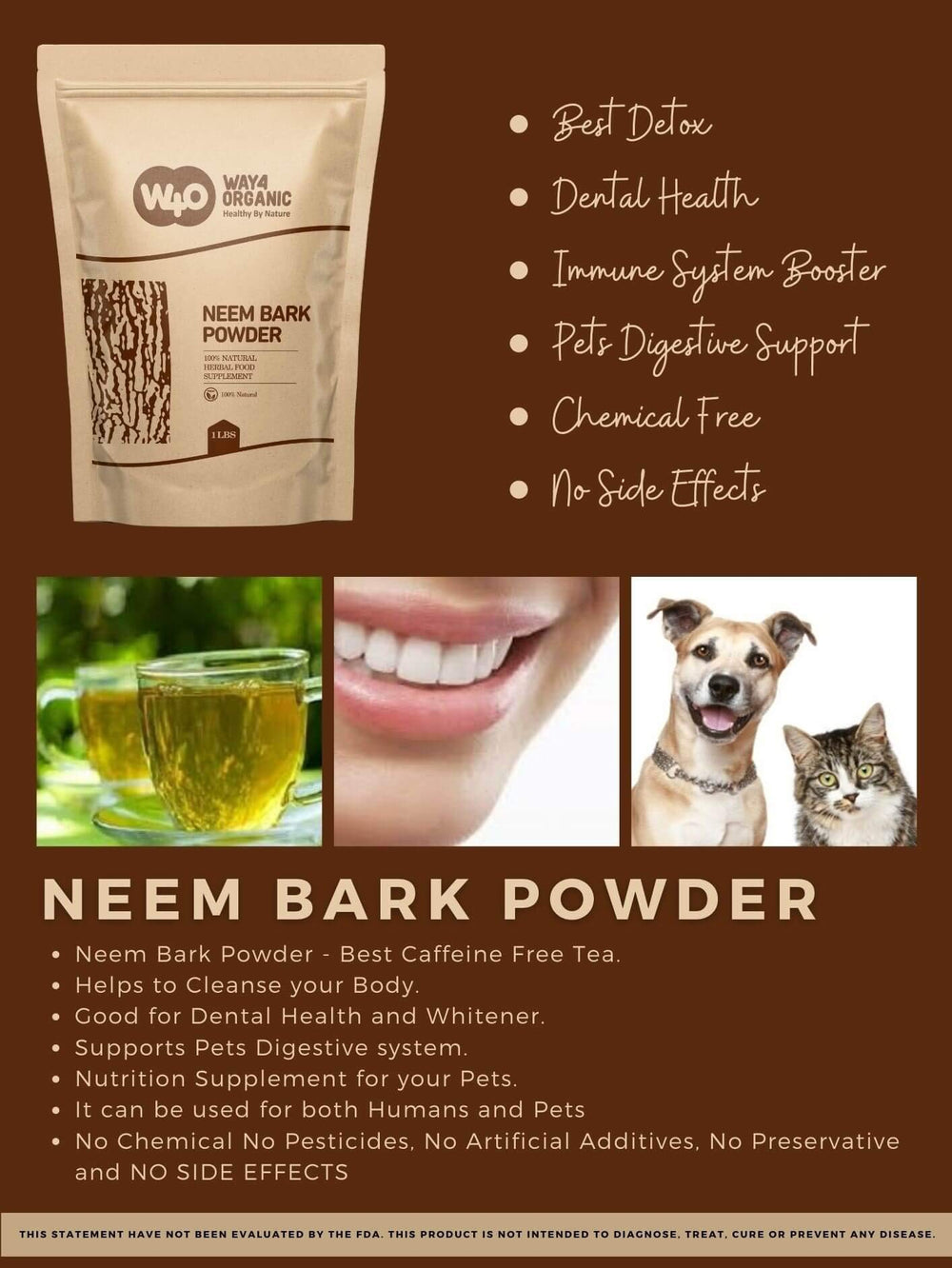 Neem Bark Powder with no preservatives
