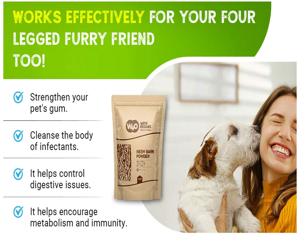 Neem Bark Powder digestive aid for dogs and cats