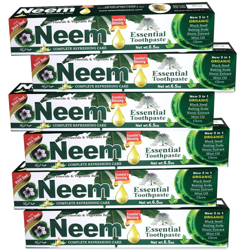 Neem Essential Toothpaste 6 Pack - 5 in 1 Formula