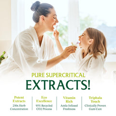 Family use with adults and children using Neem toothpaste