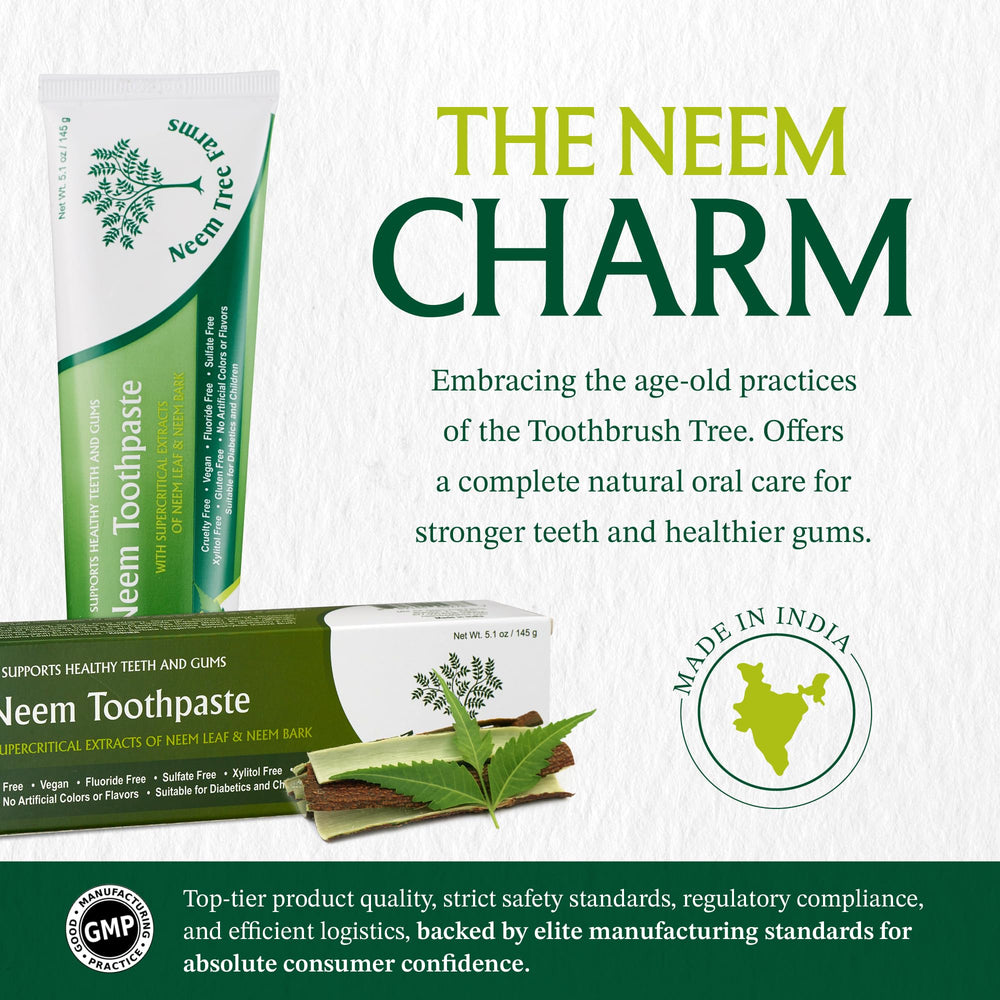 Ingredients highlight featuring neem leaf and bark extracts