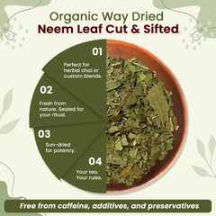 Resealable pouch packaging for neem leaf 4 oz