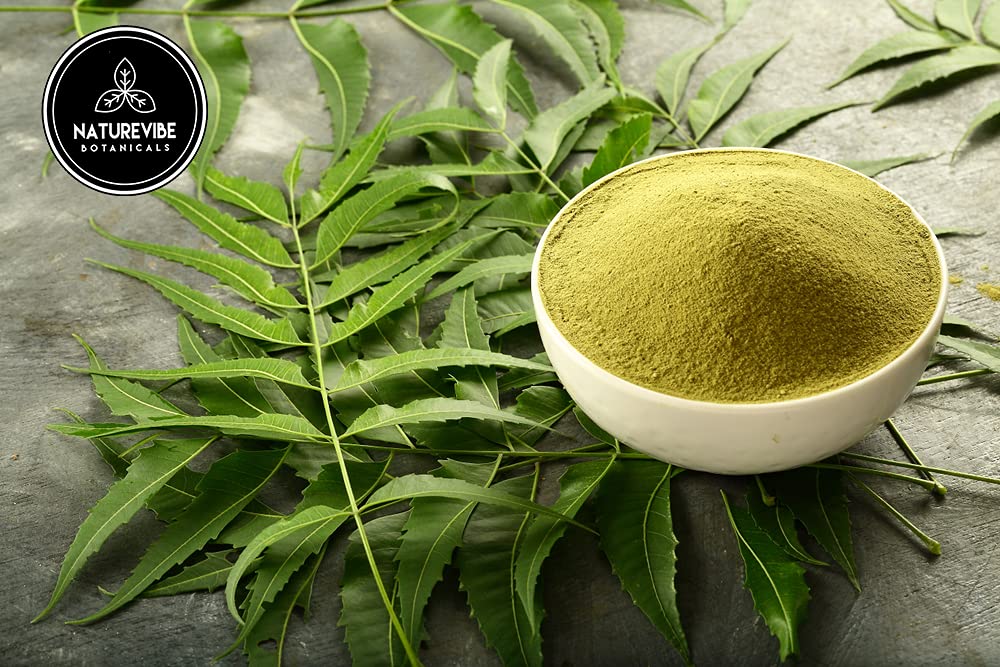 Close-up of Neem Leaf Powder texture