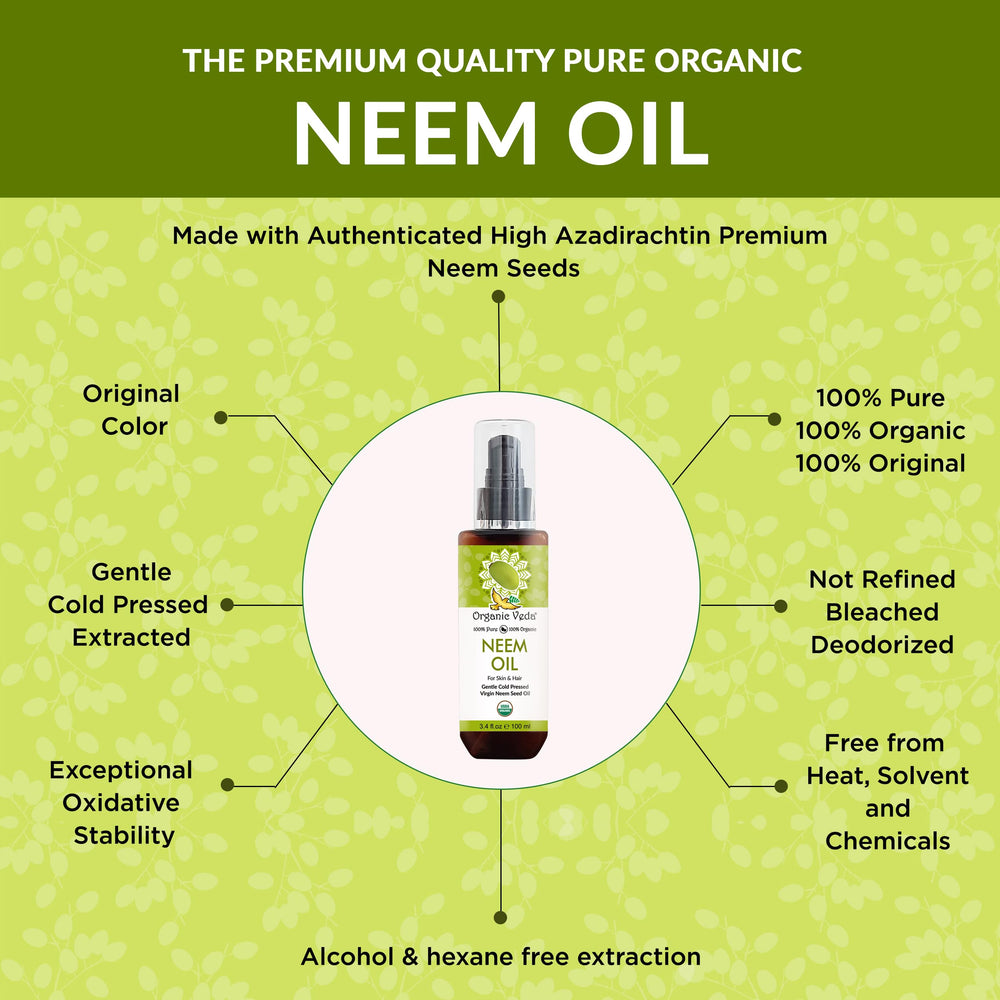 Neem oil for hair and scalp application