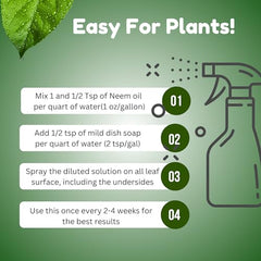 Neem oil applied to hair and skin sample