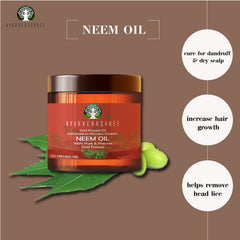 Neem oil for skin and hair care applications