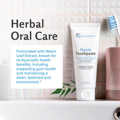 3-pack of fluoride-free Neem toothpaste in organic formula