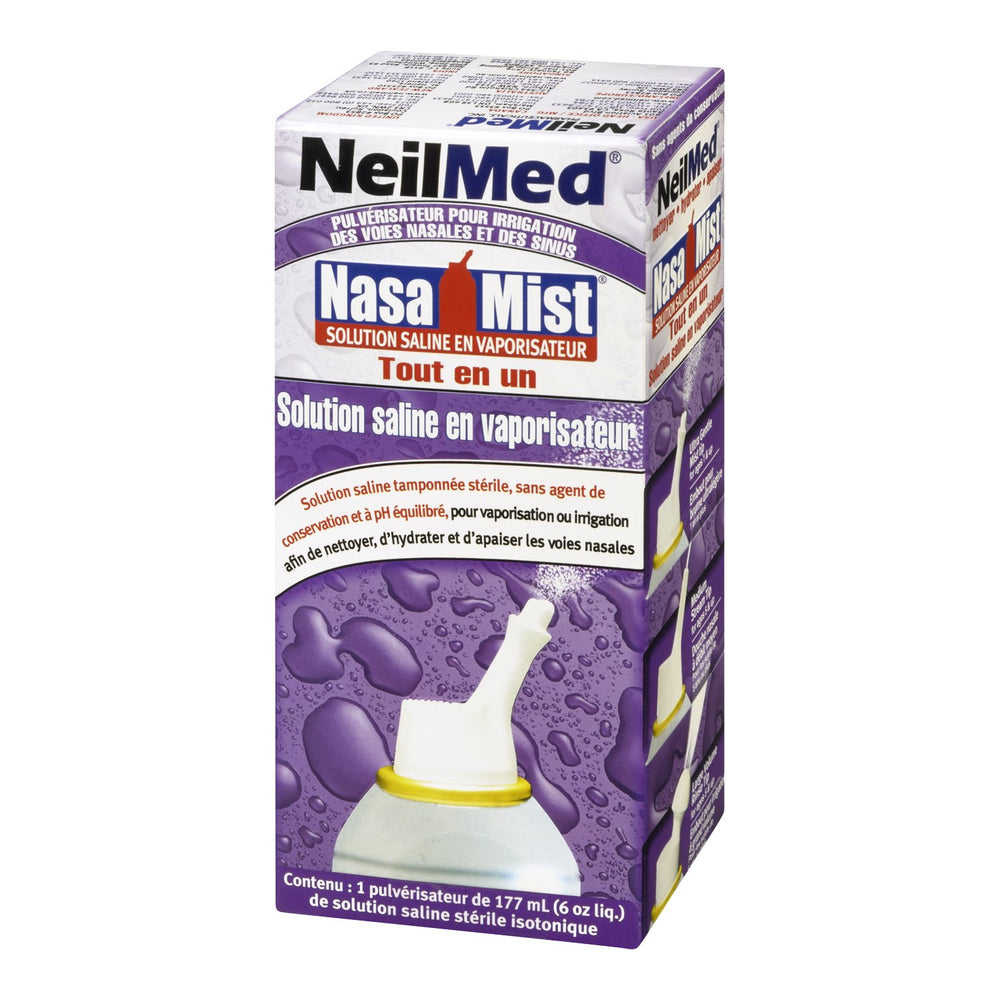 NeilMed NasaMist demonstrates a gentle mist for everyday comfort.