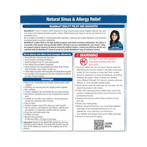 NeilMed Sinus Rinse bottle connection hose shows easy assembly.