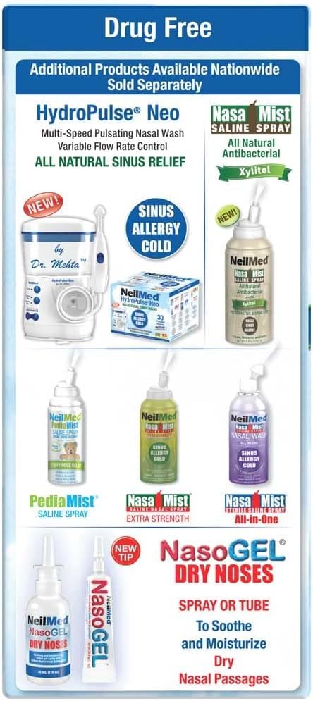 NeilMed Sinus Rinse educational brochure with usage guidance