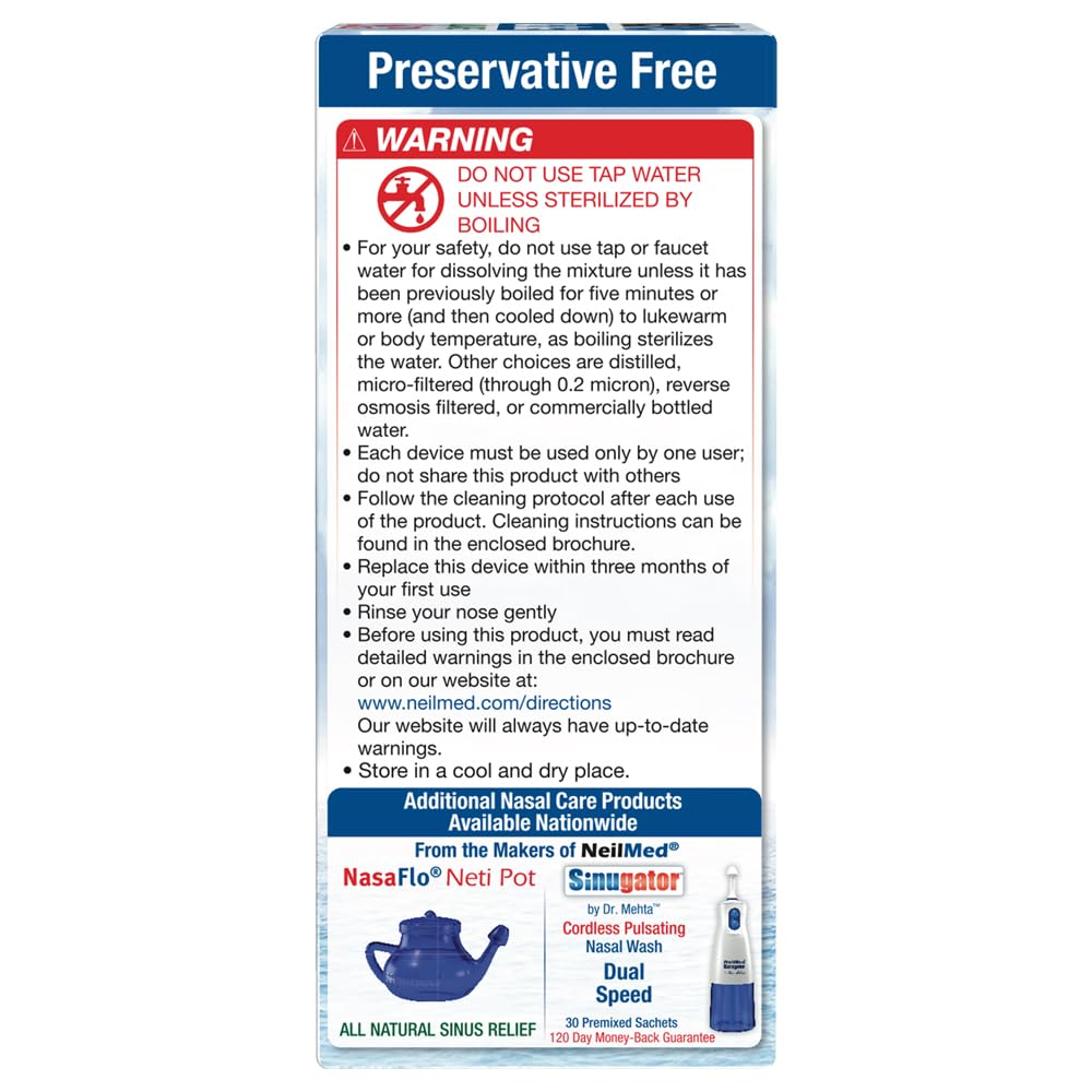 NeilMed SINUS RINSE bottle compatibility ensures proper dilution with common measuring devices
