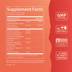 Prepared Mojito flavor drink mix being stirred in water