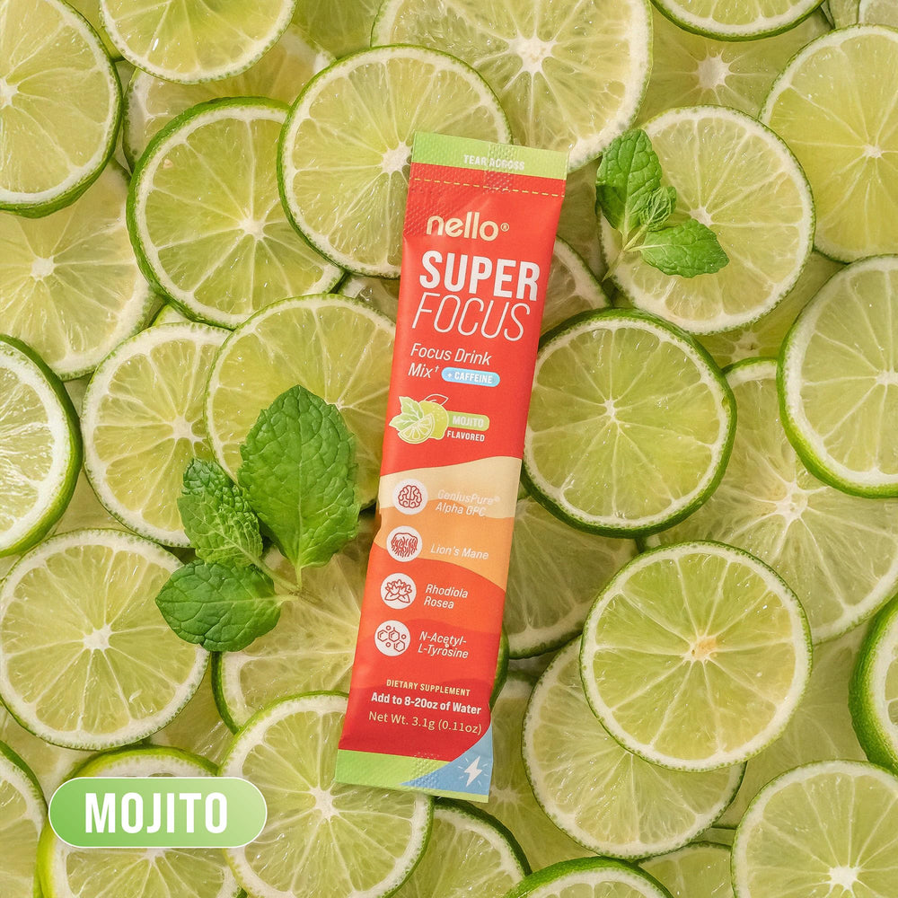 Label highlights Alpha GPC, Lion’s Mane, Rhodiola on Nello SuperFocus