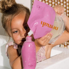 Nemah refill packaging for 2-in-1 baby wash and shampoo