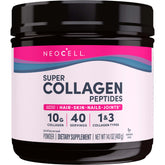 Front view of NeoCell Super Collagen Peptides canister (14.1 oz)