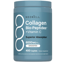 NeoCell Grass Fed Collagen Peptides bottle with 400 caplets