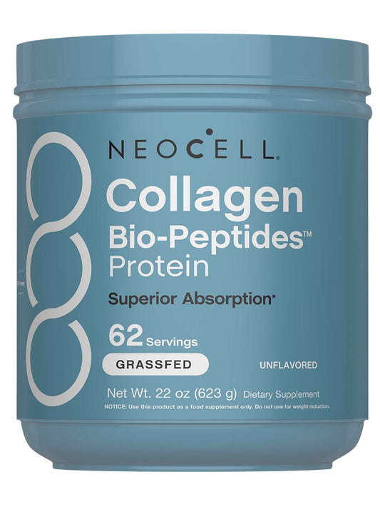 Front view of NeoCell Collagen Bio-Peptides Powder 22oz