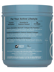 Product label close-up for NeoCell Collagen Bio-Peptides Powder 22oz
