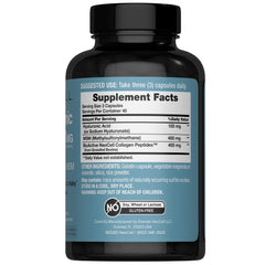 Close-up of NeoCell Hyaluronic Acid Complex 900mg label