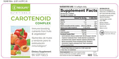 Source ingredients include beta-carotene, lycopene, lutein and zeaxanthin