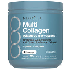 NeoCell Multi Collagen Bio-Peptides Powder 22oz front label